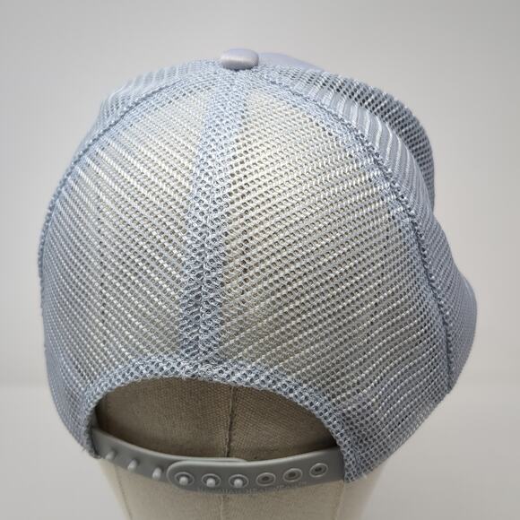 Hawaii Snapback Mesh Back Rope Trucker Hat Gray One Size Embroidered - Picture 6 of 10